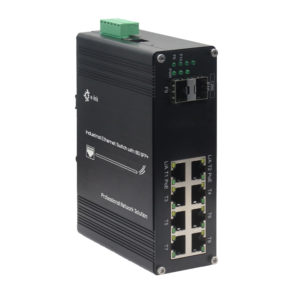 Managed Gigabit Poe Switch 8 Port 802.3At - Промышленный 8-портовый управляемый гигабитный оптоволоконный коммутатор