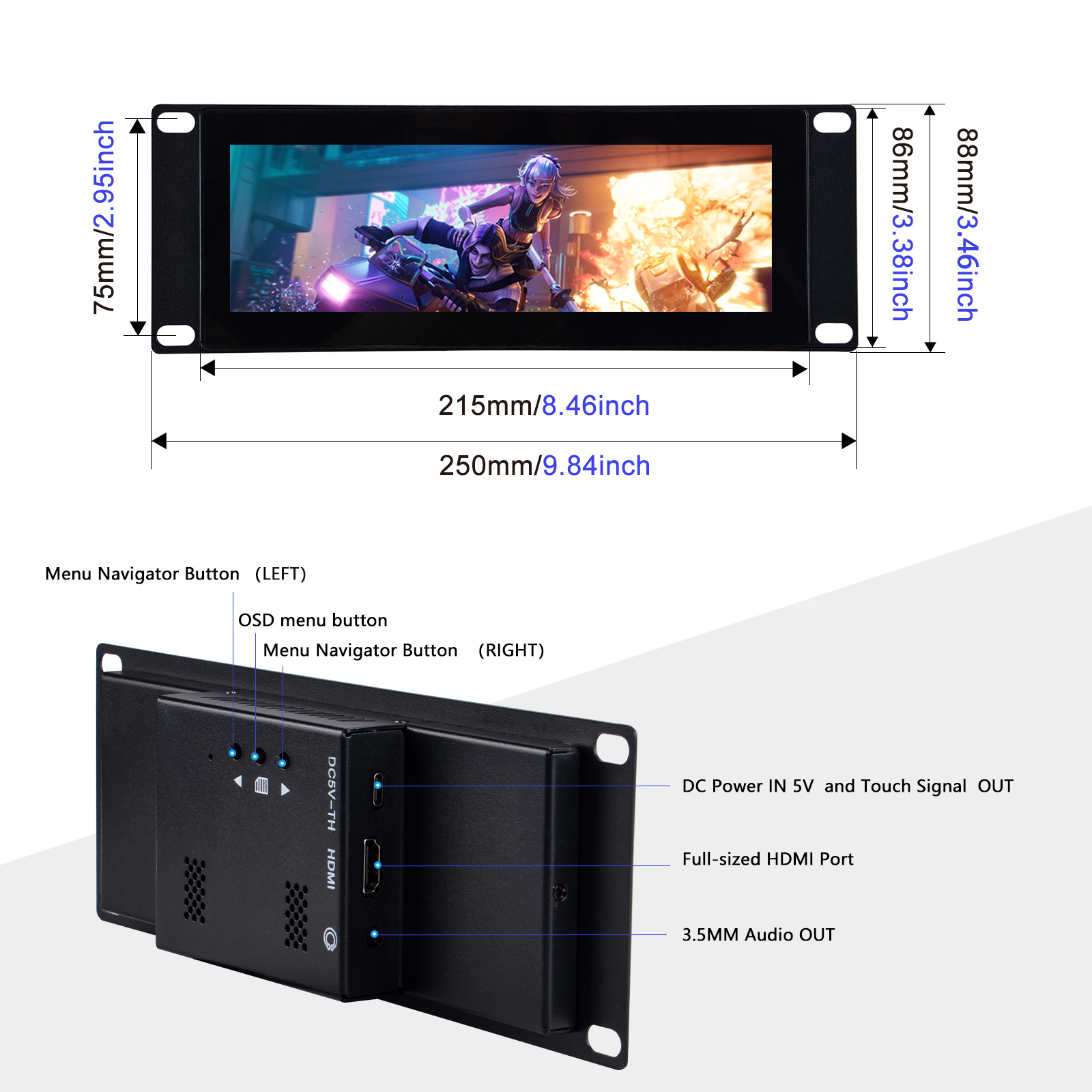 DeskPi 7,84-дюймовый сенсорный – обзор и цена Deskpi Super6C
