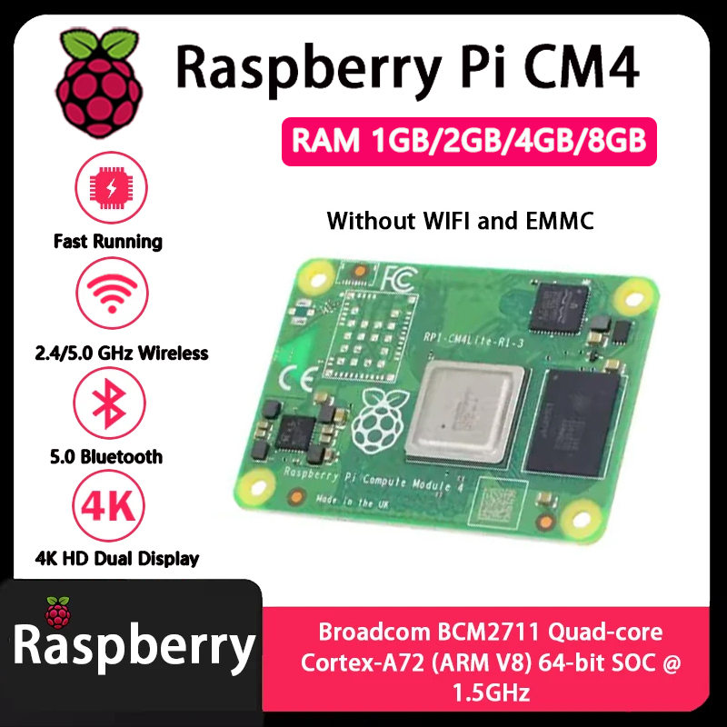 Raspberry Pi CM4 1 ГБ/2 ГБ/4 Г – обзор и цена Raspberry Pi Cm4 8Gb Ram 32Gb Emmc Wifi
